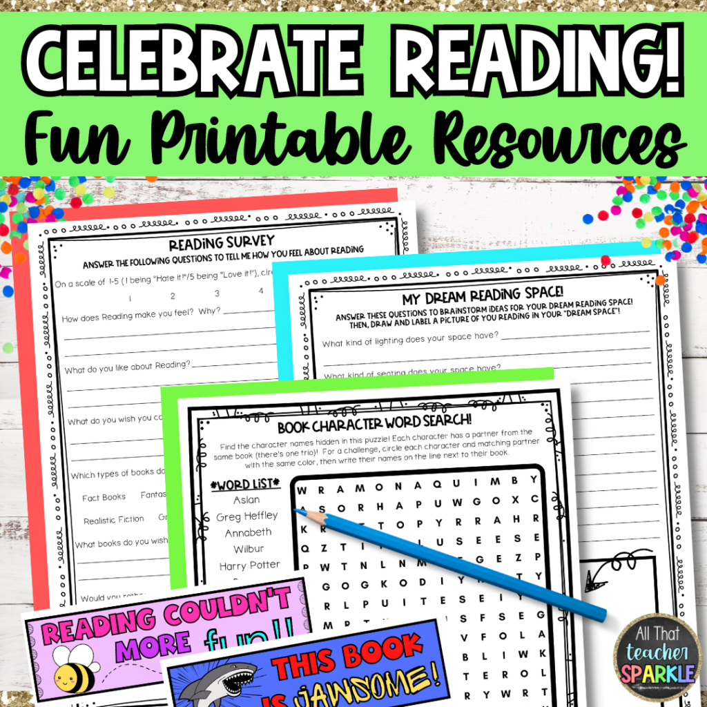 Fun Upper Elementary Reading Resources for Read Across America Week