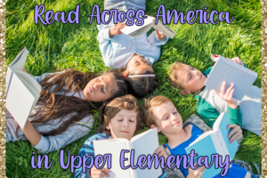 Upper Elementary Students reading books on Read Across America Week.